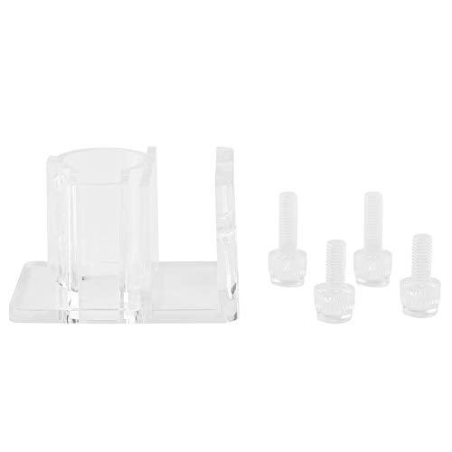 ZJchao Aquarium Tube Fixture Holder, Fish Filter Clamp/Holder Aquarium Plant Holder Clear 20mm Acrylic Aquarium Hose Tube Fixing Pipe Clamp/Holder Fish Hanger for Holding Doing Pump Soft Hose