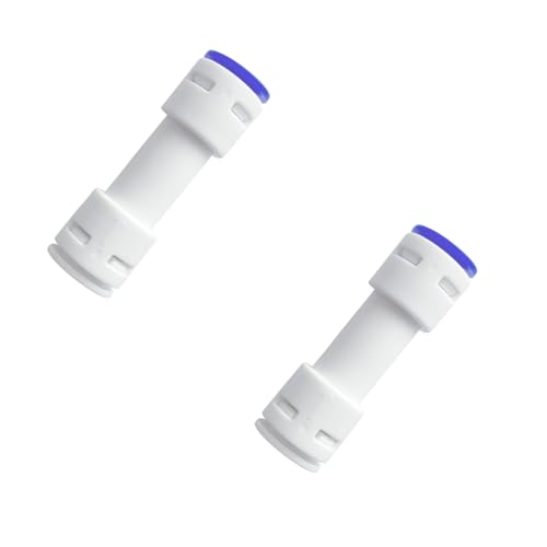 ESHIONG 3/8" Push to Connect One Way Check Valve for Reverse Osmosis Water Filter,NSF Certified Plastic Quick Connect RO Fittings (2 pcs) - style: 3/8'' Inch，2pcs