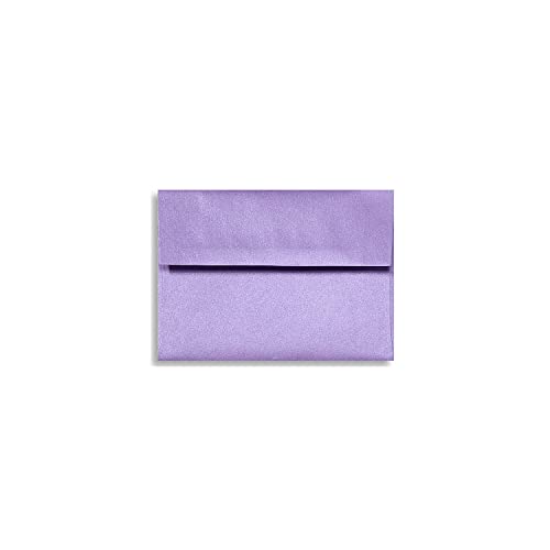LUXPaper A2 Invitation Envelopes | Peel & Press | 4 3/8" x 5 3/4" | Amethyst Metallic | 80lb. Text | 50 Qty - color: Amethyst Metallic