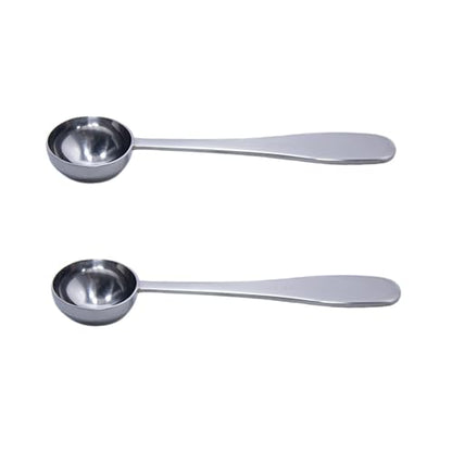 7.5 ml '1 perfect tea spoon' Measuring Scoop Spoons, Polished Stainless Steel, Set of 2 - color: Polished Stainless Steel, size: 7.5 ml 1 'perfect' Tea Spoon