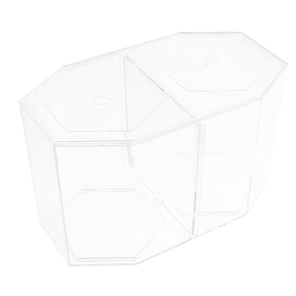 Dual Chamber Fish Isolation Box for Aquariums Transparent Breeding Tank Cover Safe Material for Betta Shrimp for Isolation Observation Fish Breeding Tool