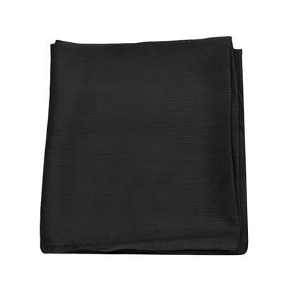 JUMISEE Silky Satin Hijab Scarf for Women Fashion Crinkle Crepe Instant Muslim Islamic Hijab Head Wrap Long Shawls - color: Black