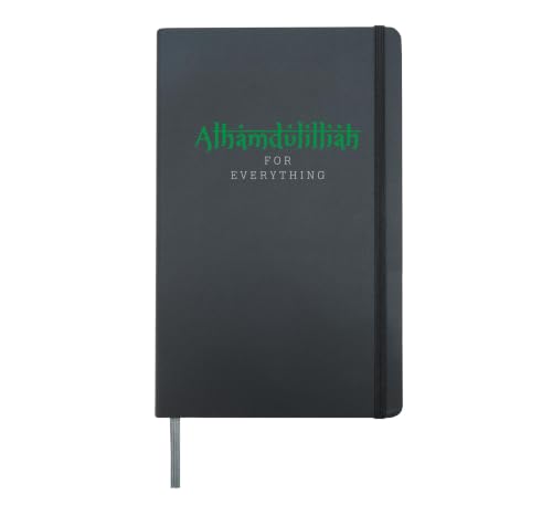 Alhamdulillah for everything Islamic Muslim Hardcover Journal, Black