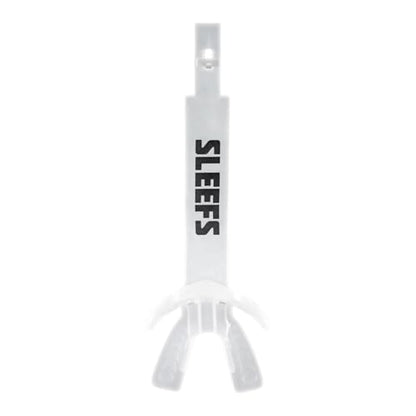 SLEEFS X Clear Football Mouth Guard - Lip/Mouthguard with Helmet Strap - Lip/Teeth Protector Mouthpiece - Moldable - for Youth/Adults, Men & Women Mouth Guard, Maximum Air Flow, Lacrosse, All Sports - color: Clear