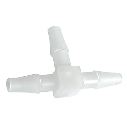 Plastic 1/4" ID Hose Barb Fittings, Equal Barbed Tee Pipe Connectors 3 Way Joint Splicer Mender Union Adapter for Boat Aquarium, Pack of 6 - size: 1/4 Inch