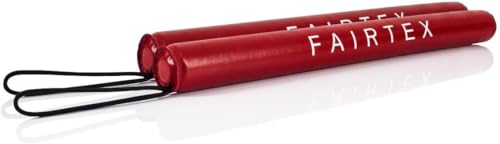 Fairtex BXS1 Leather Boxing Sticks for Boxing, Muay Thai, MMA Training - color: Red