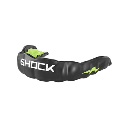 Shock Doctor MicroGel Sports Mouth Guard, Football, Basketball, Boxing, Lacrosse Mouthguard - color: Black/Shock Green