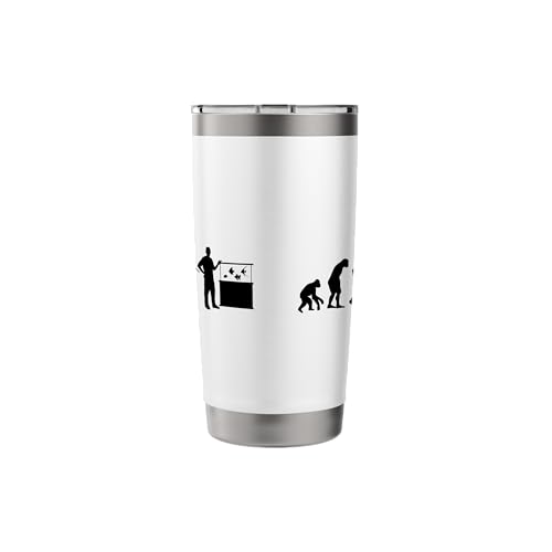 Fish Farmer Evolution Fish Holder Gift Fish Friend Stainless Steel Insulated Tumbler - color: White