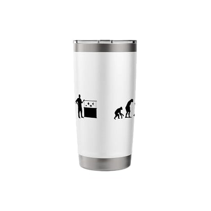 Fish Farmer Evolution Fish Holder Gift Fish Friend Stainless Steel Insulated Tumbler - color: White