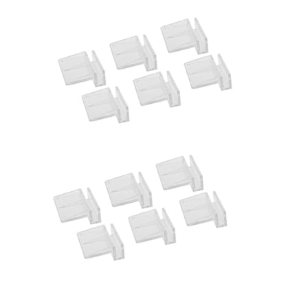 BESPORTBLE 2sets Aquarium Tools Acrylic Fish Tank Cover Support Bracket Frame 6mm-12mm Practical 12pcs*2