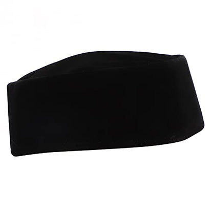 Mens Muslim Hat 59cm Breathable Skull Cap Black Southeast Asian Malay Islamic Worship Soft Golden Velvet Hat Male Head Cap Muslim Kufi for Men Adult