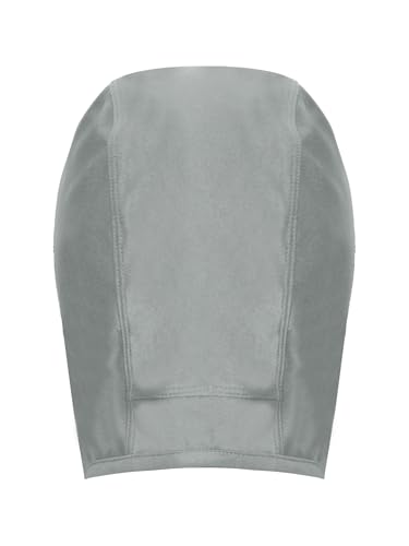 Aislor Wrestling Hair Cover Cap Wrestler Headgear for BJJ, MMA Grappling and Training, Long Hair Net Slicker - color: Grey