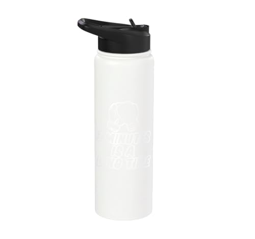 3 Minutes Is A Long Time Boxing Round Timer Training - Stainless Steel Insulated Water Bottle - color: White