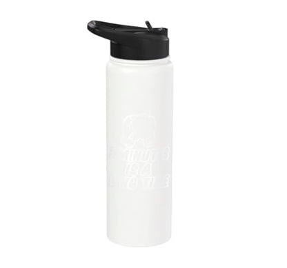 3 Minutes Is A Long Time Boxing Round Timer Training - Stainless Steel Insulated Water Bottle - color: White