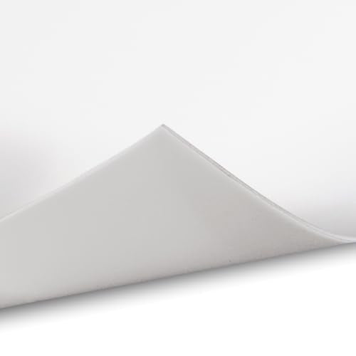 Exactly Rubber White Silicone Sheet, Food Grade - 1/32 x 18” x 36” 60A Durometer, Made in The USA - size: 1/32 x 18 x 36