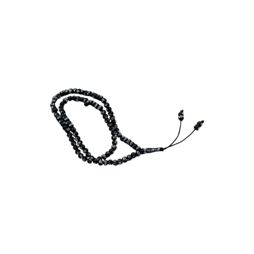 Multi Color Acrylic Muslims Tasbih 99 Beads Break Design Smooth Prayer for Spiritual Practice Colorful Muslims Prayer Hand Chain - color: Black