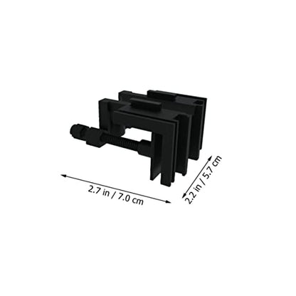 KESYOO 2pcs Acrylic Multi-Functional Clamp for Fish Tanks Hose Holder Clip for Secure Fixing Prevents Slipping and Falling for Aquariums and Water Inlet Outlet Management - color: Black