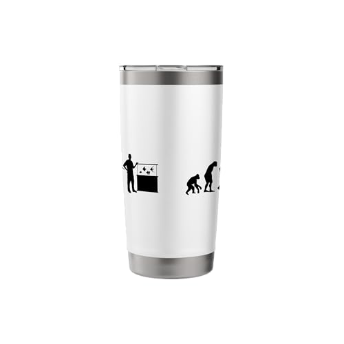 Fish Farmer Evolution Fish Holder Gift Fish Friend Stainless Steel Insulated Tumbler - color: White