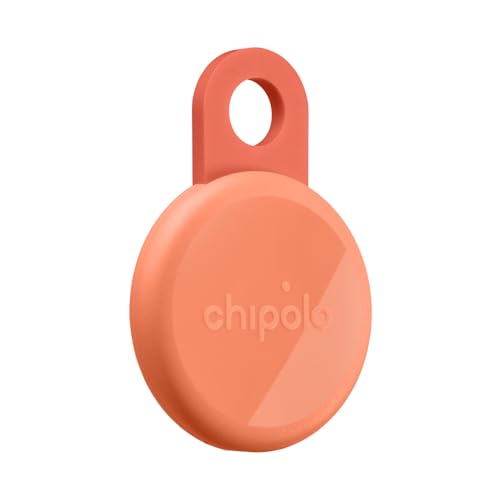 Chipolo Loop – Rechargeable Bluetooth Tracker for Key and Pocket Location - color: Coral