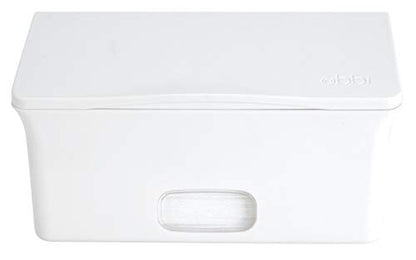 Ubbi Baby Wipes Dispenser | Baby Wipes Case | Baby Wipes Holder with Weighted Plate, Keeps Wipes Fresh and Non-Slip Rubber Feet, White - color: White Wipes Dispenser, size: 1 Count (Pack of 1)