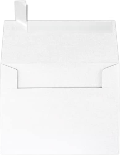 LUXPaper A2 Invitation Envelopes | Peel & Press | 4 3/8" x 5 3/4" | Crystal Metallic | 80lb. Text | 50 Qty - color: Crystal Metallic