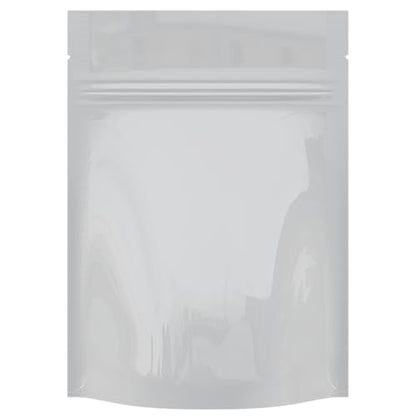 Mylar Style Barrier Bags – Zipper w/Heat Seal – 100 Bags (Gloss White/Gloss White, 1/8 Ounce - 3.62?x5?x1.5?) - color: Gloss White / Gloss White, size: 3.62x5x1.5 Inch (Pack of 100)