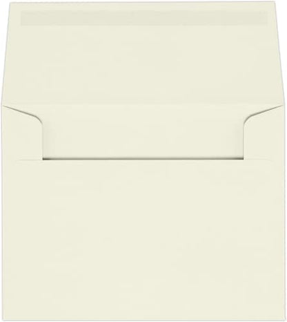 LUXPaper A2 Invitation Envelopes (4 3/8 x 5 3/4) - 70lb. Classic Crest Natural White (500 Qty.) | Perfect for Invitations, Announcements, Sending Cards, RSVP Cards | 4870-70NW-500 - color: 70lb. Classic Crest Natural White, size: 500 Qty.