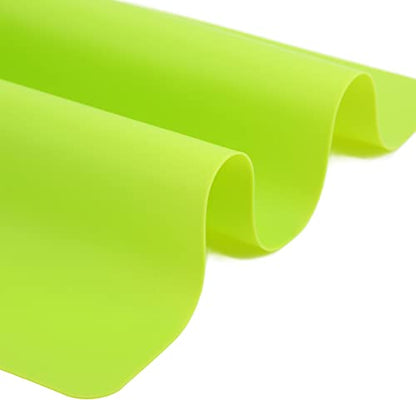 Silicone Craft Mat for Clay, Jewelry Making & Baking – Washable, Flexible, Non-Slip Desk Saver Pad, 10.98 x 9.41 in, Green (Compatible with, and DIY Kitchen Tools) - color: Green