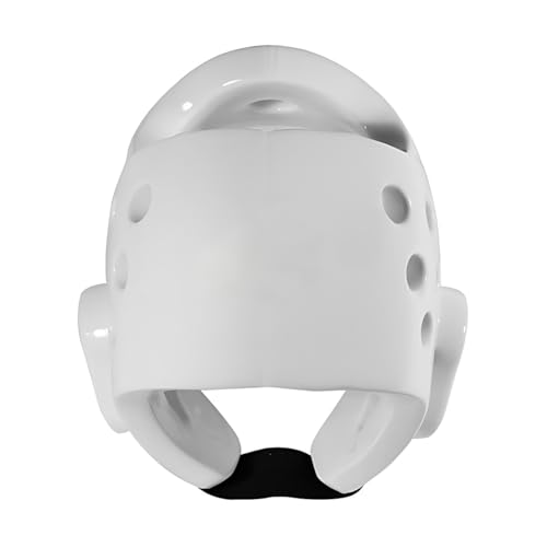 Youth & Adults Taekwondo Karate Headgear MMA Martial Arts Helmet, Soft Head Gear for Martial Art Grappling Muay Thai Kickboxing Taekwondo - color: WHITE, size: Large