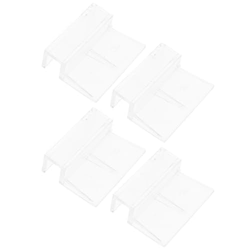 Toyvian 4pcs Sturdy Aquarium Cover Racks Acrylic Fish Tank Lid Brackets for Secure Support and Insulation for Covers Various Aquariums and Design
