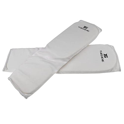 harayaa 2 Pieces Shin Instep Guards Shin Instep Protector Muay Thai Taekwondo Leg Pads Foot Guard with Thick Sponge Padding Non-Slip Rubber Material Suitable