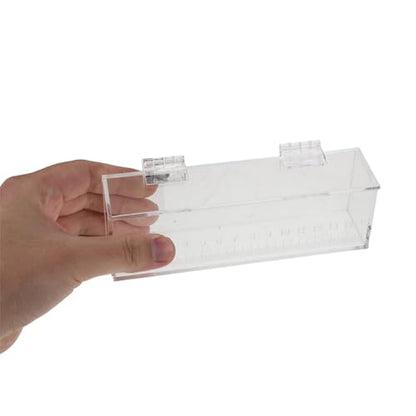 Fish Acclimation Box: Clear Acrylic Breeder Box - Aquarium Isolation Separator for Isolating Fish Fry/Betta Hatching/Guppy Breeding - size: 16.00X5.60X4.50CM