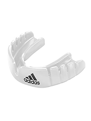 adidas Mouthpiece OPRO Mouthguard with Case // Martial Arts Rugby Football Baseball Contact Sports No Molding Required (Adult (11+ Up), Black)