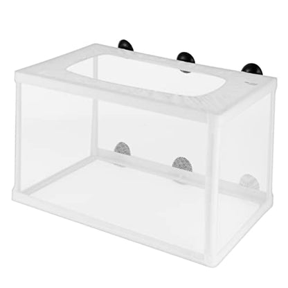 2pcs Big Size Fish Net Decor for Fish Tank Aquarium Breeder Box with Suction Cup