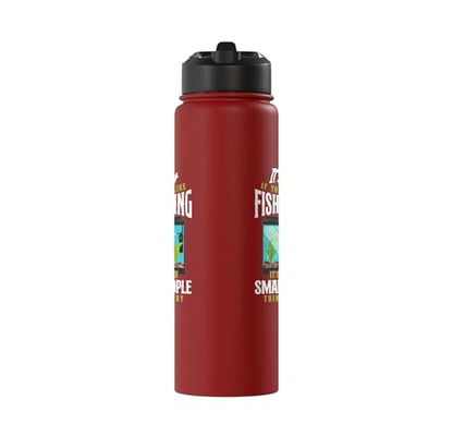 Saltwater Aquarium It'S Ok If You Don'T Like Fishkeeping Stainless Steel Insulated Water Bottle - color: Red