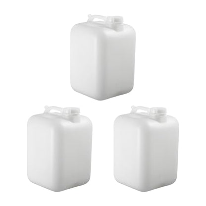 FastRack 5 Gallon Hedpak Jug with Screw Cap | 3-Pack BPA-Free Food-Grade HDPE Water Container, Leak-Resistant White | For Brewing, Fermentation & Emergency Water Storage - size: 3 Pack - 5G