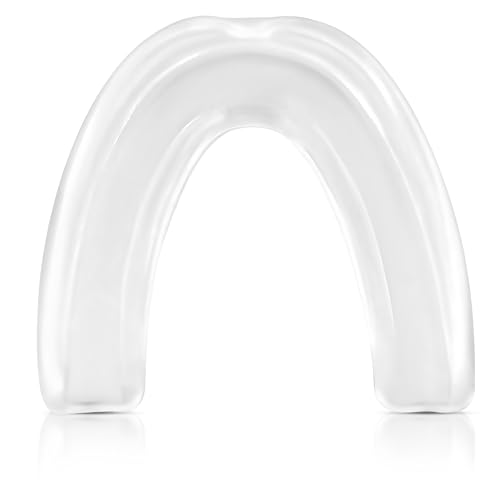 DXM SPORTS Mouth Guard for Youth – Sports Mouthguard for Football, Boxing, Basketball, MMA, Karate, Hockey, Lacrosse, Wrestling and Soccer – Comes with Protective Case (Transparent, Youth) - size: Youth