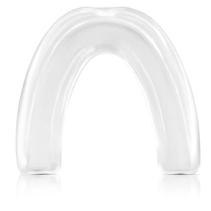 DXM SPORTS Mouth Guard for Youth – Sports Mouthguard for Football, Boxing, Basketball, MMA, Karate, Hockey, Lacrosse, Wrestling and Soccer – Comes with Protective Case (Transparent, Youth) - size: Youth