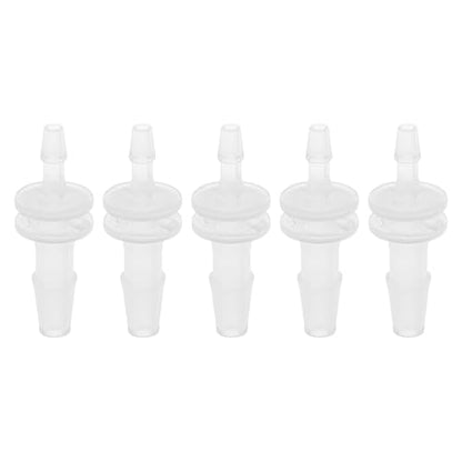 Plastic Hose Barb Fitting 3/32" x 5/32" OD Barb Straight Through Pipe Connector Clear 5 Pcs - size: 3/32"-5/32"
