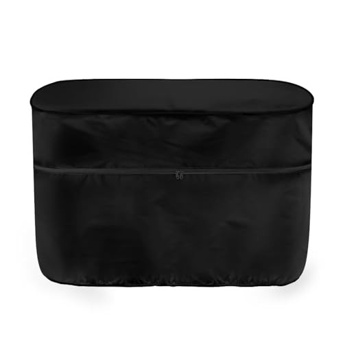 Black Camper Dual 30lb RV Propane Tank Cover Travel Trailer Propane Tank Cover Waterproof Heavy Duty Propane Gas Cylinder Cover - color: Black, size: M(30LB)