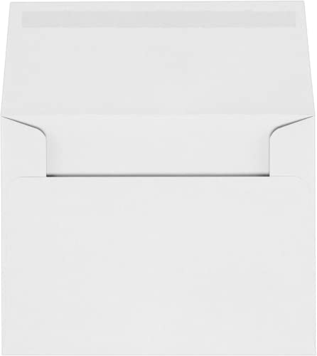 LUXPaper A2 Classic Crest Invitation Envelopes | 4 3/8" x 5 3/4" | Avon Brilliant White | 70lb. Text | 1,000 Qty - color: 70lb. Classic Crest Avon Brilliant White, size: 1000 Qty.