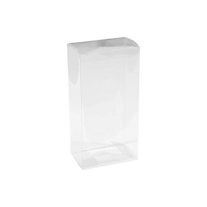 Clear PET Plastic Storage Boxes (8 Pack) 7.5"x3.75"x2.5" - Transparent Gift Boxes, Empty Containers Packing Box for Party Favors Ideal for Cookies, Ornament, Gifts, Wedding, Birthday and Parties - size: 7.5"x3.75"x2.5"