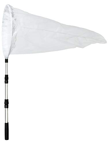 Insect and Butterfly Net with 12" Ring, 24" Net Depth, Handle Extends to 36 Inches - size: 16" Ring, 36" Handle