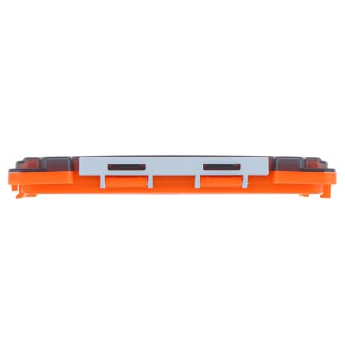 Fishing Tackle Box Slit Foam Case, Super Slim Fishing Lures Jig Box Hooks Spinners Spoons Storage Tackle Tray, (6.8 * 3.8 * 0.8inch) (Orange) - color: Orange