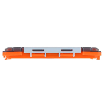 Fishing Tackle Box Slit Foam Case, Super Slim Fishing Lures Jig Box Hooks Spinners Spoons Storage Tackle Tray, (6.8 * 3.8 * 0.8inch) (Orange) - color: Orange