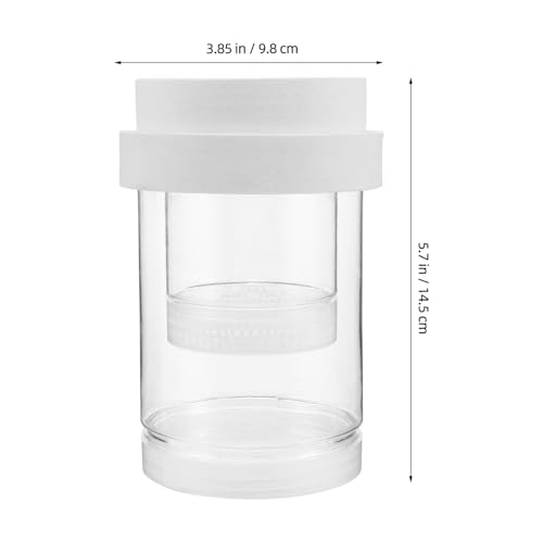 Lurrose Floating Aquarium Fish Incubation Box with Fine and Coarse Mesh Nets, Fish Breeding Isolation Hatchery Tank for Guppy Betta Shrimp Fry, White Set for Aquarium Breeding and Nursery
