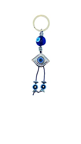 LUCKBOOSTIUM Evil Eye Keychain & Protection, Evil Eye Car Hanging Ornament, Rear View Mirror Accessories, Home Decor - color: Evil Eye Keychain