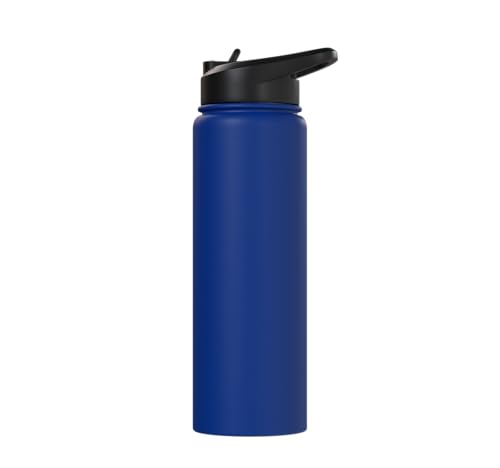 3 Minutes Is A Long Time Boxing Round Timer Training - Stainless Steel Insulated Water Bottle - color: Royal Blue