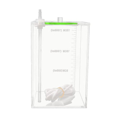 Aquarium Choice Acryli Made Liquid Storage Bucket Dosing Pump Reservoir Container (4.25 * 4.25 * 6.5 Inch;1500ml/1.5L（Green Version) - size: 4.25*4.25*6.5 Inch;1500ml/1.5L（Green)