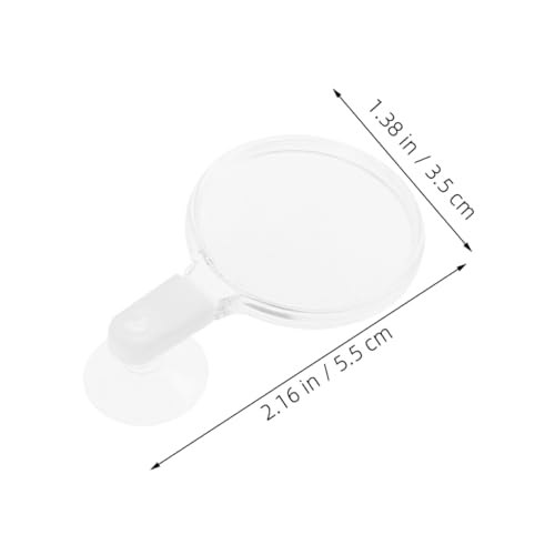 4pcs Acrylic Fish Tank Glass Cup for Close-up Viewing of Betta Fish Landscapes Ants Spiders and Plants Easy Installation and Observation Tool